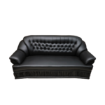 black sofas