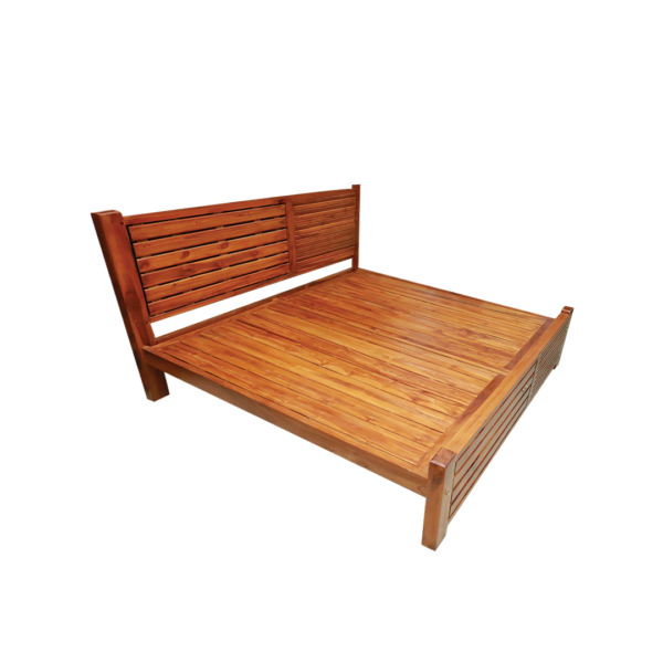 wooden king size cot